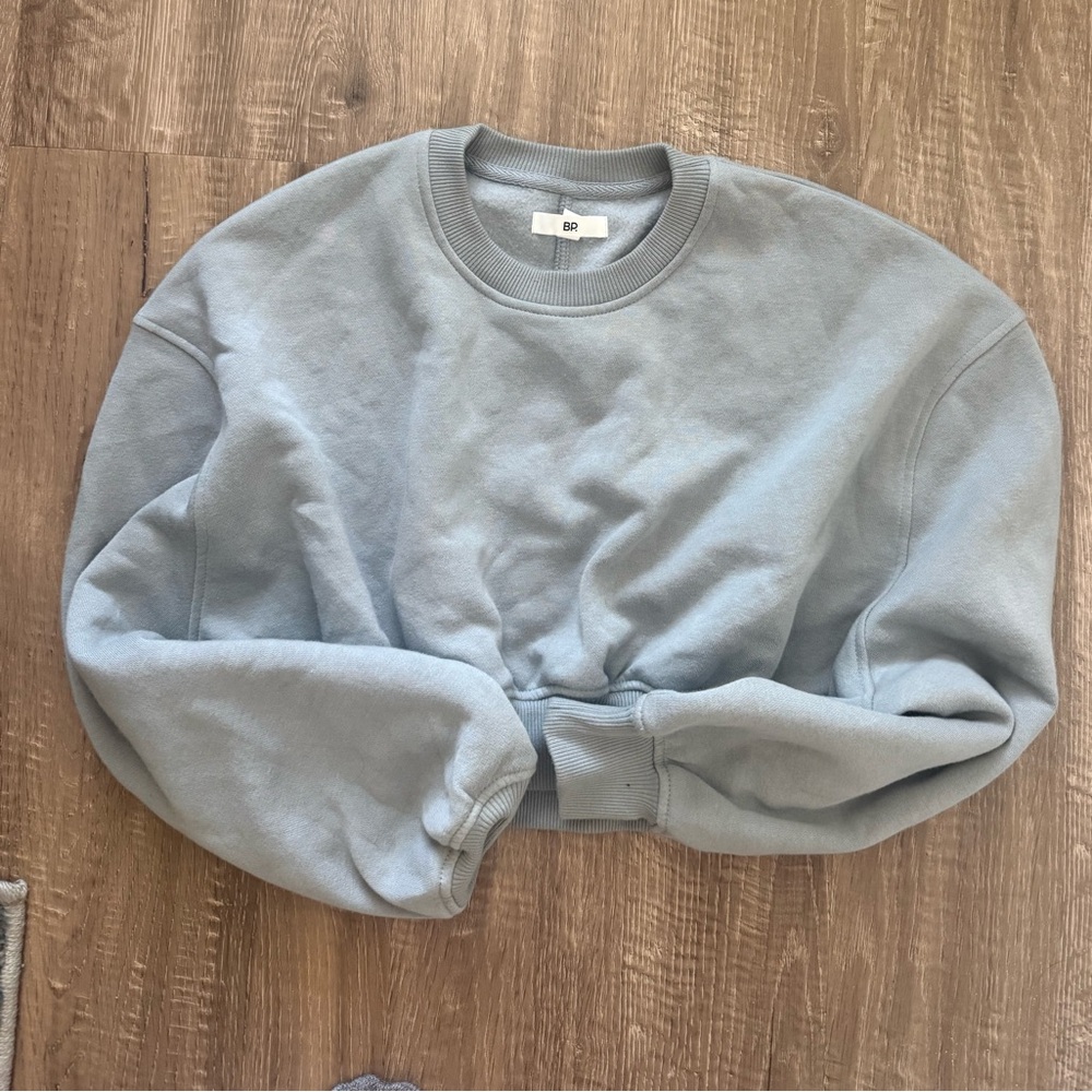BP Light Grey Crop Sweater for Women